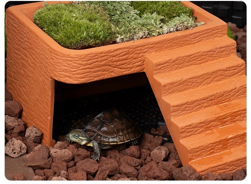 Aquarium-Schildkröten-Plattfor – Hide Cave Ceramic Bewertung und Preis